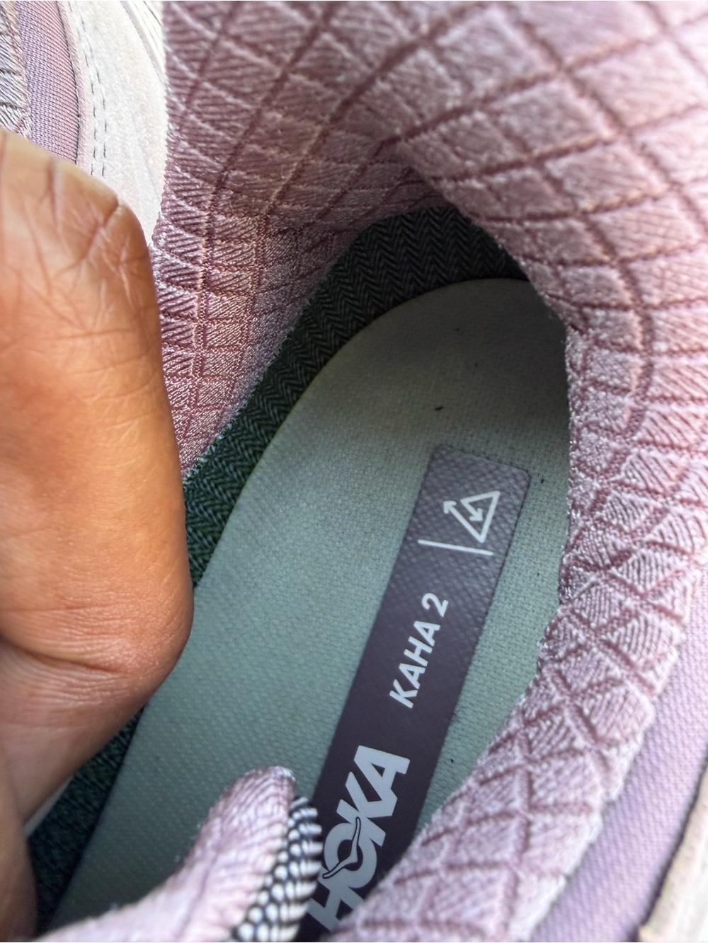 Hoka Women's Pale Pink Trail Trainer size 8 - Picture 5 of 7